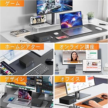 【メーカー交換・未使用品】Office搭載 高性能ミニPC VETESA VETESA デスクトップパソコン ミニ 新品 PC 第12世代 Celeron